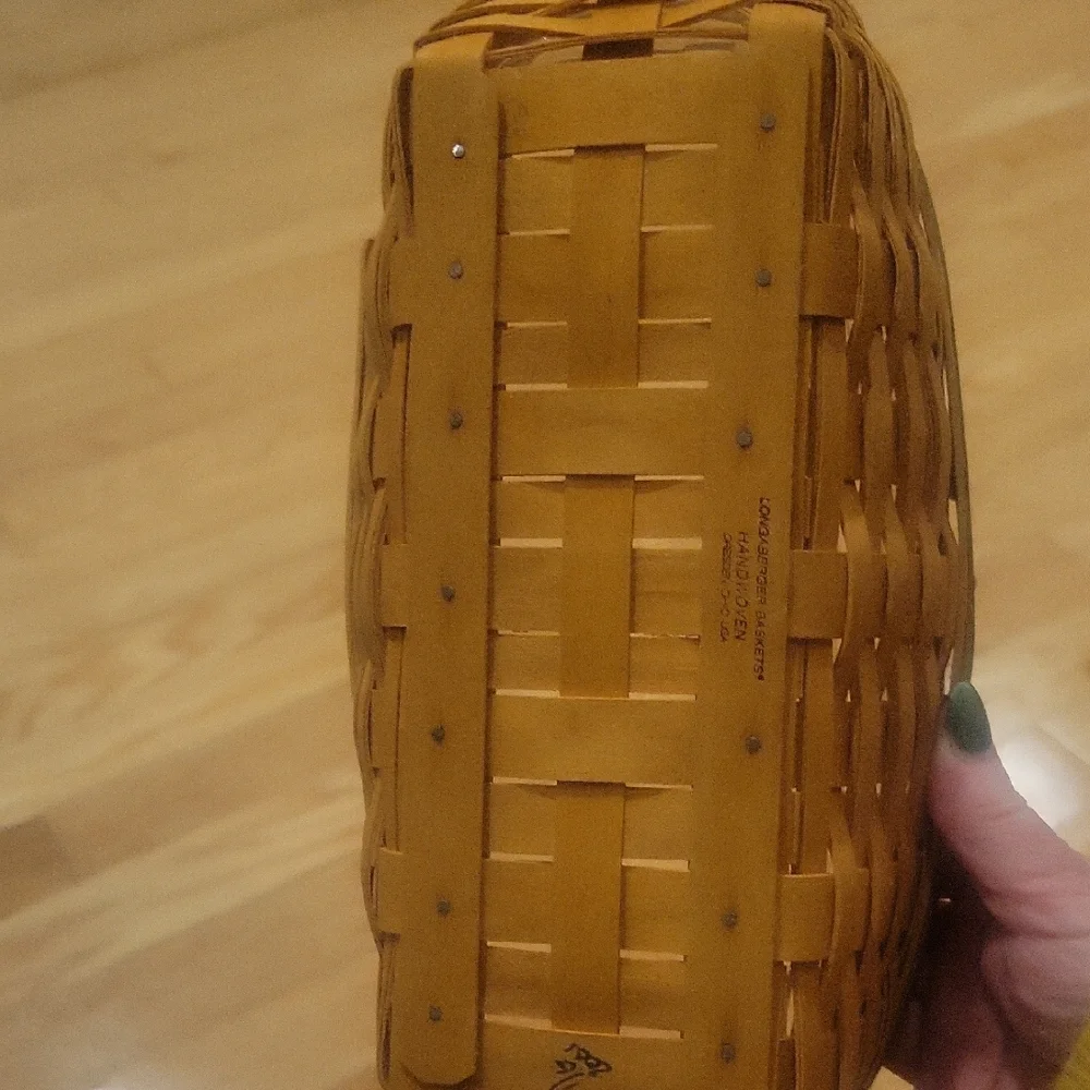 Longaberger Vintage 2001 Peon Basket Part Of The May Series #12